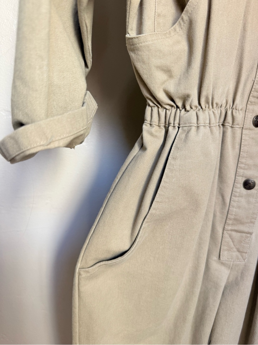 Tan Utility Jumpsuit - Picture 3 of 8